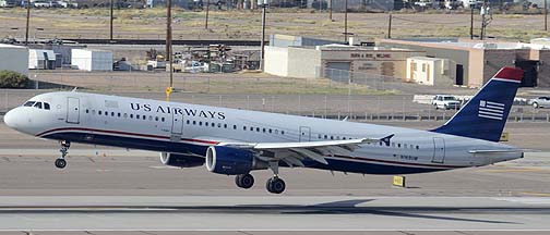 US Airways Airbus A321-211 N169UW, Phoenix Sky Harbor, April 25, 2011